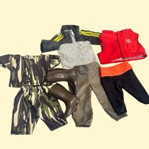 7 Pcs Lot of Doll Clothes & Accessories Fits 18 inch American Girl